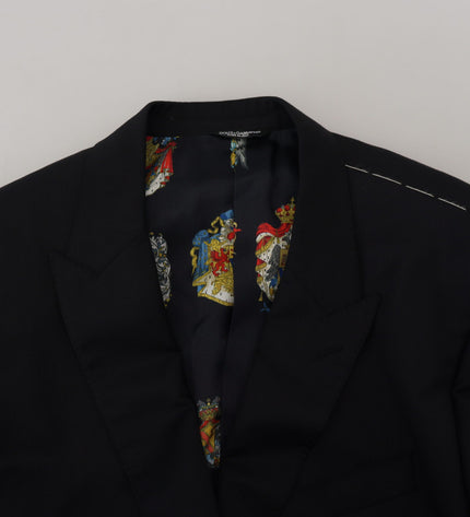 Dolce &amp; Gabbana Elegante blazer in lana Martini nero