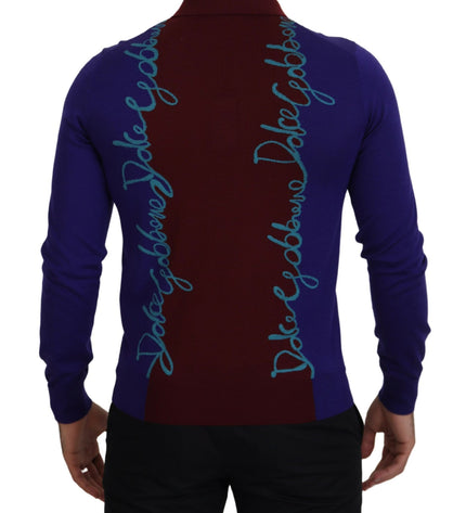 Dolce & Gabbana Multicolor Virgin Wool Silk Pullover Sweater