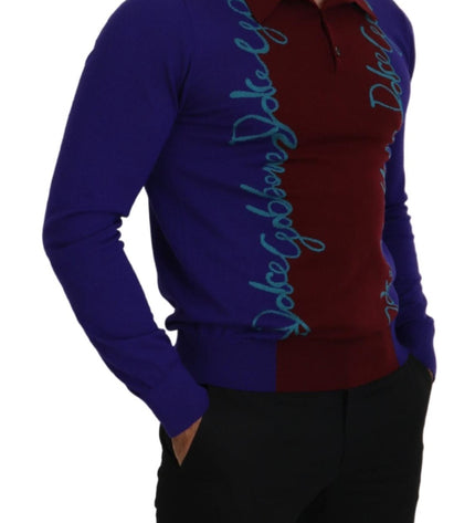 Dolce & Gabbana Multicolor Virgin Wool Silk Pullover Sweater