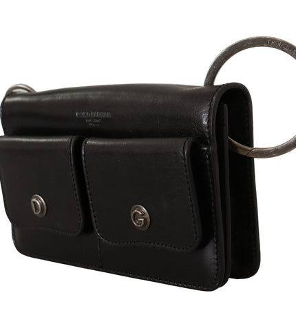 Dolce & Gabbana Elegant Mini Leather Wallet in Timeless Black