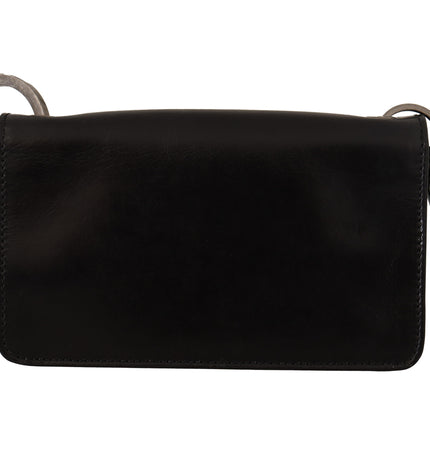 Dolce & Gabbana Elegant Mini Leather Wallet in Timeless Black