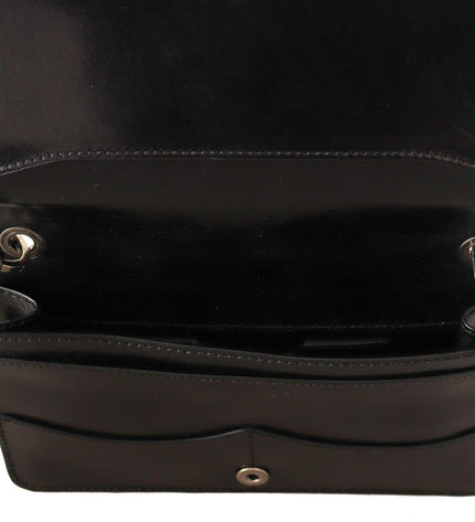 Dolce & Gabbana Elegant Mini Leather Wallet in Timeless Black