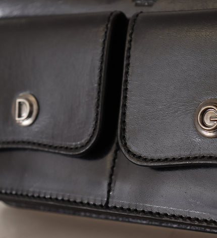 Dolce & Gabbana Elegant Mini Leather Wallet in Timeless Black