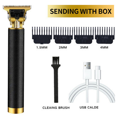 Professional rechargeable hair clipper and beard trimmer for men