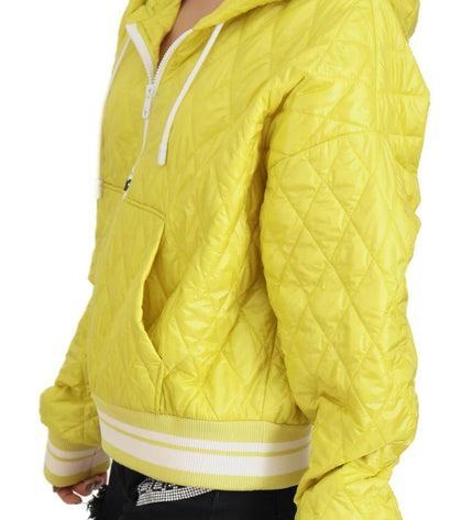 Dolce & Gabbana Elegant Yellow Hooded Jacket