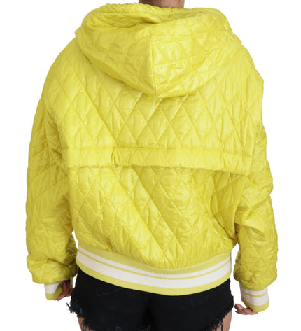 Dolce & Gabbana Elegant Yellow Hooded Jacket