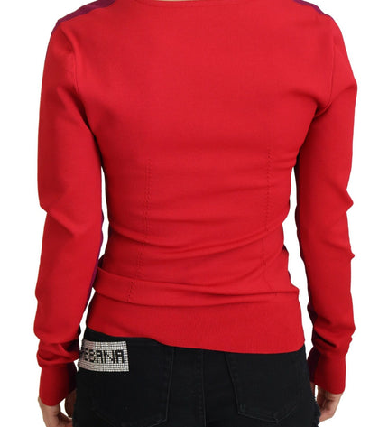 Dolce & Gabbana Multicolor Square Neck Pullover Sweater