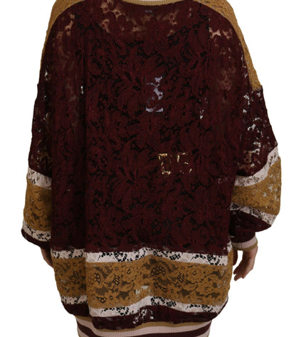 Maglione Pullover Con Scollo A V Multicolor Dolce &amp; Gabbana