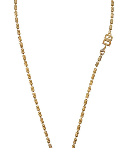 Dolce & Gabbana Elegant Gold Charm Chain Necklace