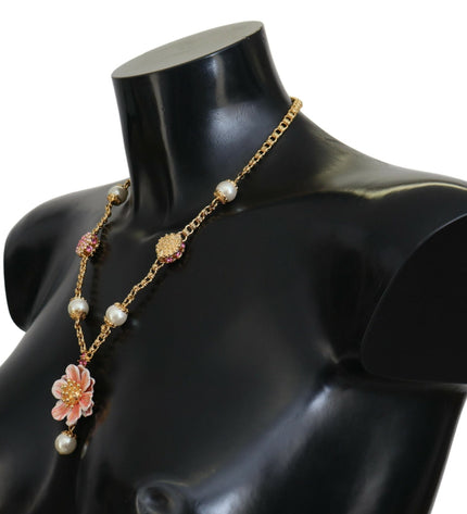 Dolce &amp; Gabbana Elegante collana con ciondolo floreale