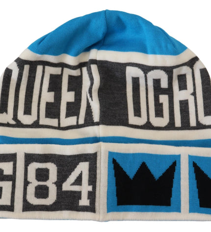 Dolce & Gabbana Elegant Multicolor Knit Beanie With DG Logo