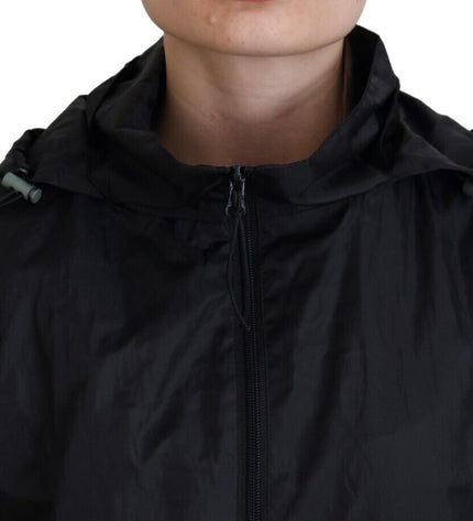 Dolce & Gabbana Sleek Black Nylon Bomber Jacket