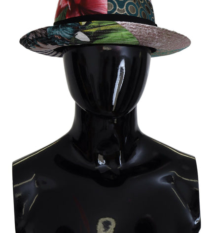 Dolce &amp; Gabbana Cappellino Fedora multicolore eclettico chic