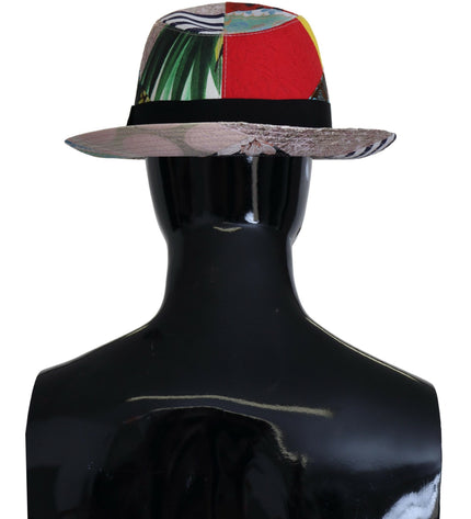 Dolce & Gabbana Eclectic Chic Multicolor Fedora Cap