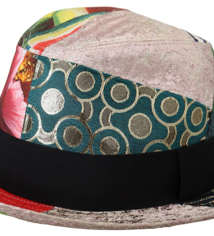 Dolce &amp; Gabbana Cappellino Fedora multicolore eclettico chic