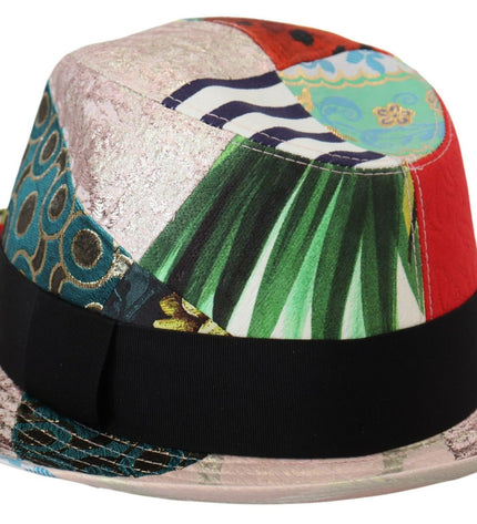 Dolce & Gabbana Eclectic Chic Multicolor Fedora Cap