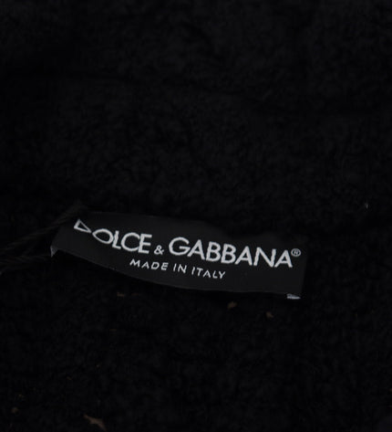 Dolce & Gabbana Elegant Black Wool-Cashmere Cardigan Sweater