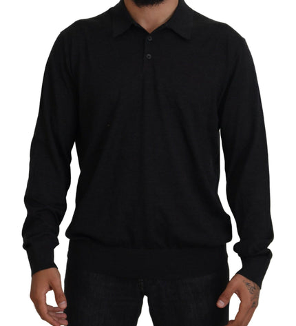 Dolce & Gabbana Elegant Black Cashmere Pullover Sweater