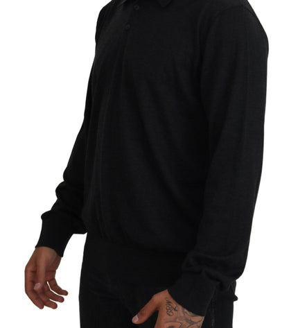 Dolce & Gabbana Elegant Black Cashmere Pullover Sweater