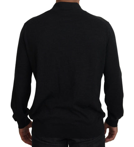 Dolce &amp; Gabbana Elegante maglione pullover in cashmere nero