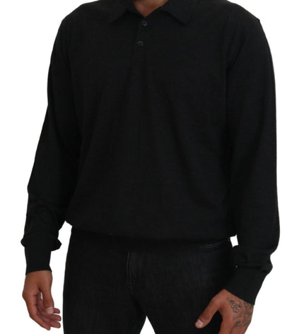 Dolce &amp; Gabbana Elegante maglione pullover in cashmere nero