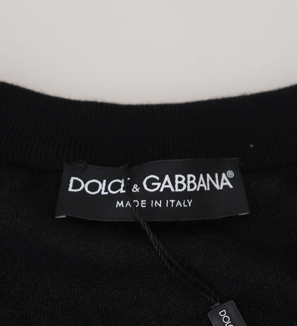 Dolce &amp; Gabbana Zarif Siyah Kaşmir Hırka Kazak