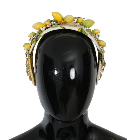 Dolce &amp; Gabbana Tiara con diadema in cristallo di limone siciliano