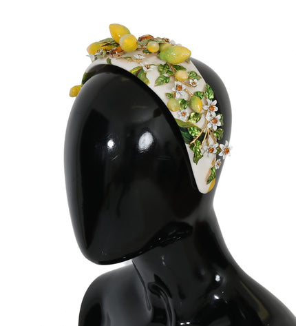 Dolce &amp; Gabbana Tiara con diadema in cristallo di limone siciliano