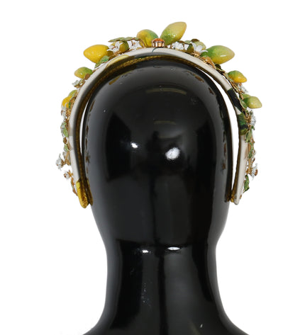 Dolce &amp; Gabbana Tiara con diadema in cristallo di limone siciliano