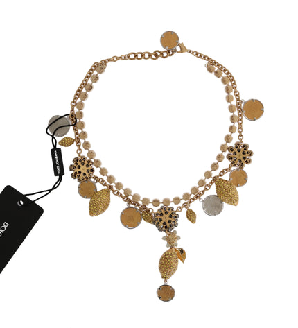 Dolce & Gabbana Elegant Gold-Plated Statement Necklace