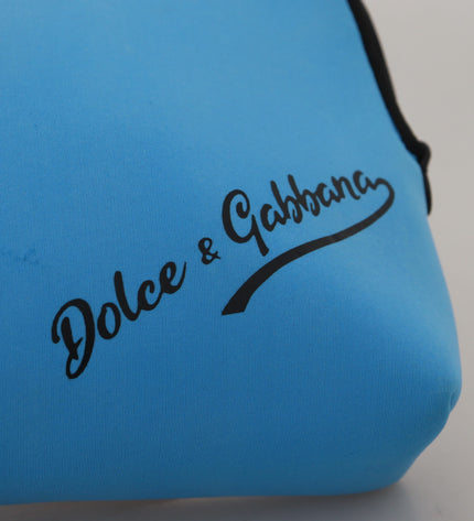 Dolce & Gabbana Elegant Blue Polyamide Pouch Bag