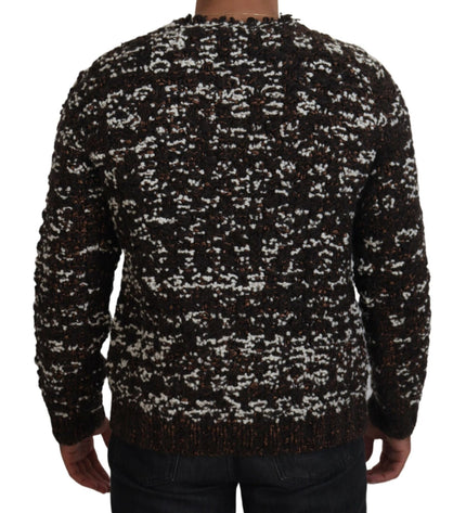 Dolce & Gabbana Elegant Bronze Knit Pullover Sweater