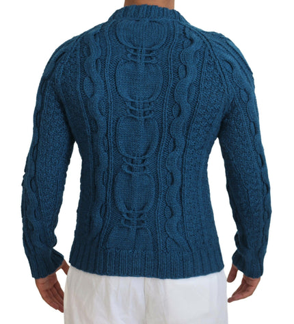 Dolce & Gabbana Elegant Blue Crewneck Sweater