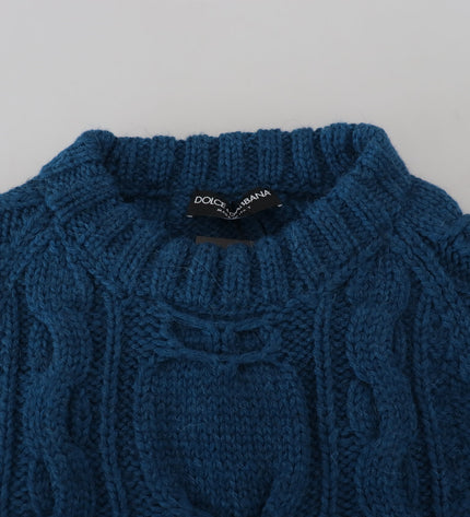 Dolce & Gabbana Elegant Blue Crewneck Sweater