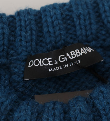 Dolce &amp; Gabbana Elegante Maglione Girocollo Blu