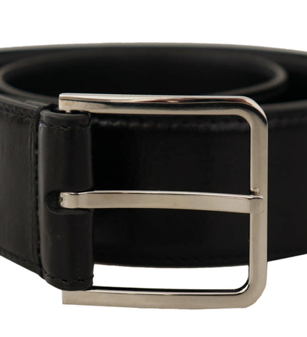 Dolce & Gabbana Elegant Leather Belt with Metal Buckle