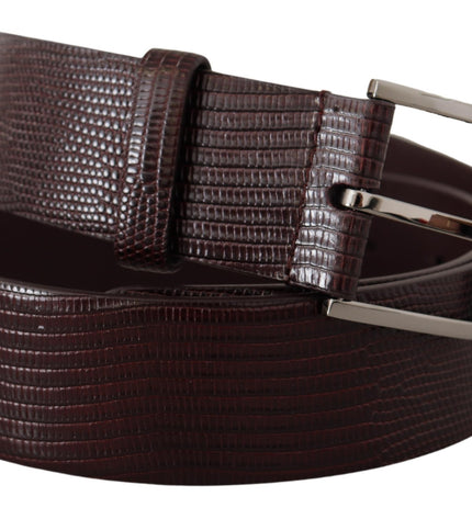 Dolce & Gabbana Elegant Dark Brown Leather Belt