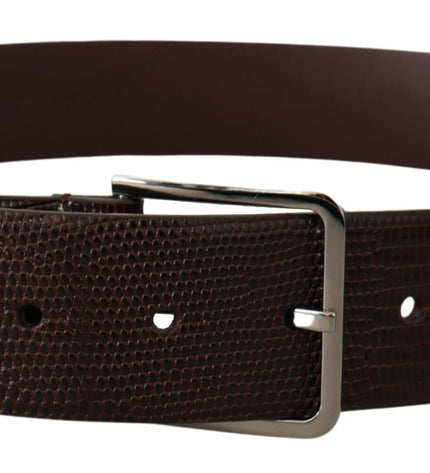 Dolce & Gabbana Elegant Dark Brown Leather Belt