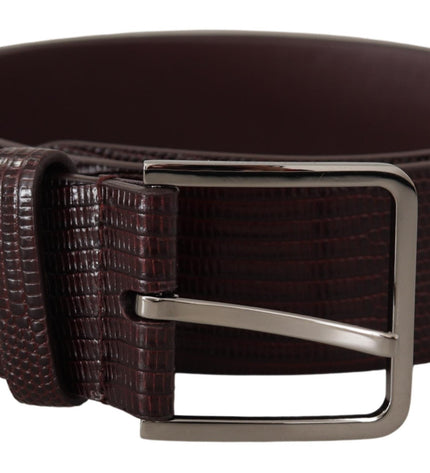 Dolce & Gabbana Elegant Dark Brown Leather Belt