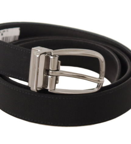 Dolce & Gabbana Elegant Black Leather Designer Belt