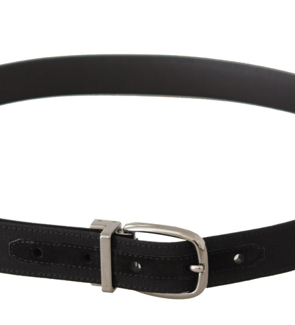 Dolce & Gabbana Elegant Black Leather Designer Belt