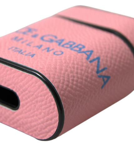 Dolce & Gabbana Chic Calf Leather Airpods Case in Pink