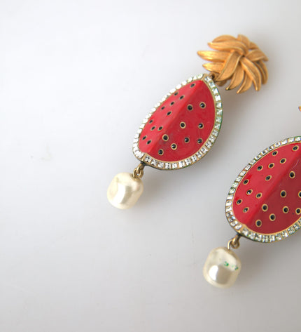 Dolce & Gabbana Radiant Red Watermelon Clip-On Earrings