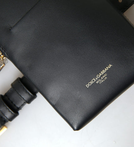 Dolce & Gabbana Elegant Leather Wristlet Clutch