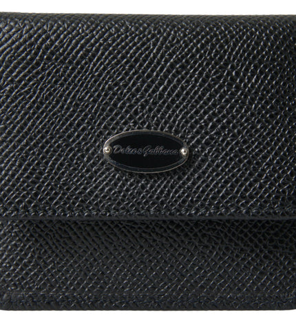 Dolce & Gabbana Elegant Leather Bifold Coin Purse Wallet