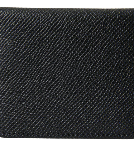 Dolce & Gabbana Elegant Leather Bifold Coin Purse Wallet