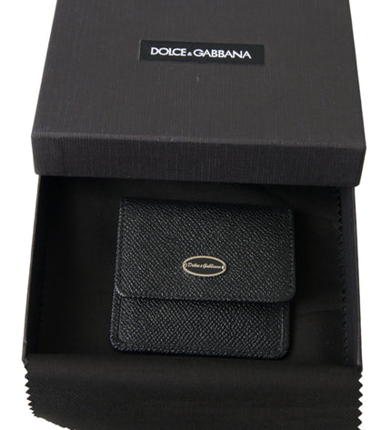 Dolce & Gabbana Elegant Leather Bifold Coin Purse Wallet