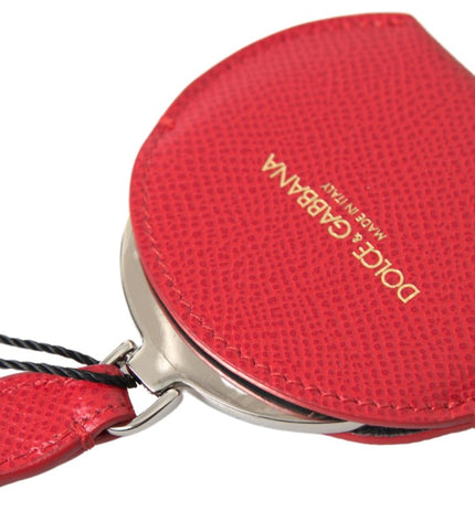 Dolce & Gabbana Elegant Red Leather Mirror Holder