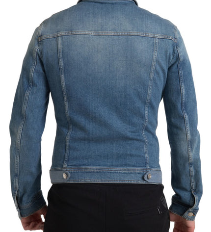 Dolce & Gabbana Elegant Blue Denim Stretch Jacket