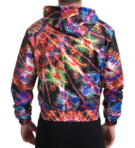 Dolce & Gabbana Multicolor Full Zip Hooded Sweater